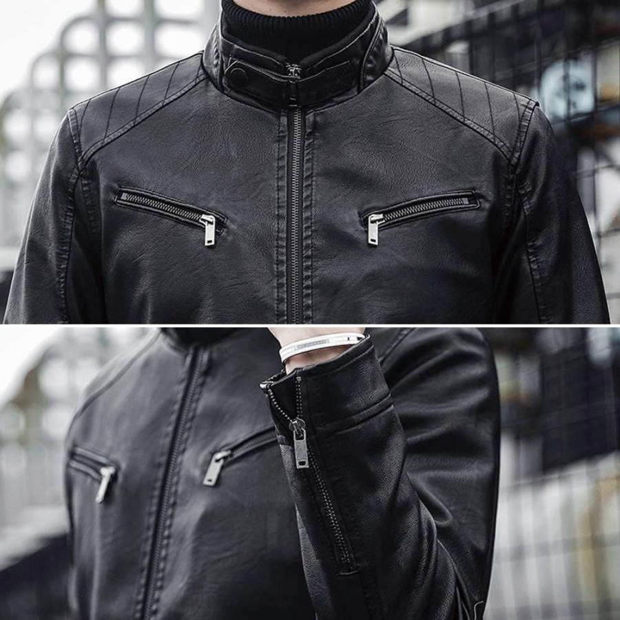 ライダースジャケット メンズ シングルライダースジャケット 20代 春