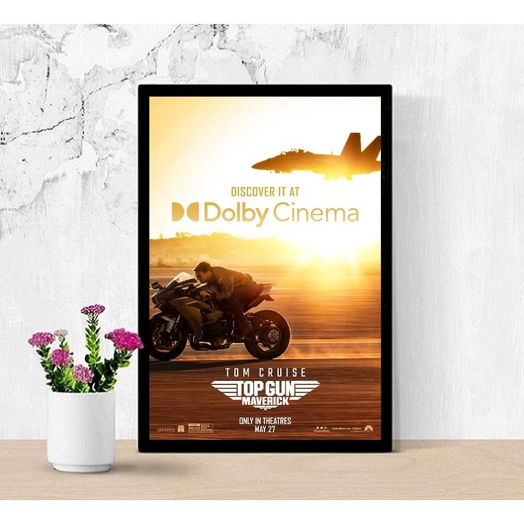 映画ポスター トップガン マーヴェリック US版 黒フレーム付き A3