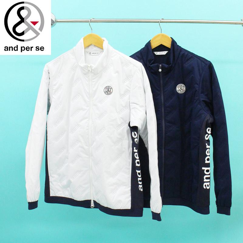 and per se（アンパスィ） ゴルフウェア メンズ 中綿ジャケット