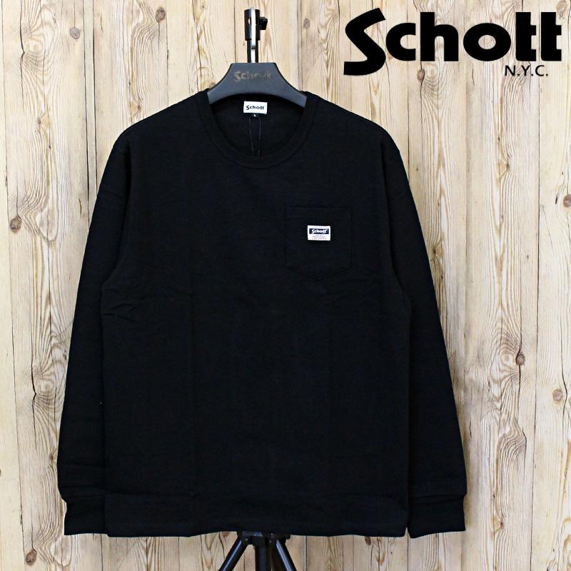 Schott N.Y.C（ショット） Schott WORK LABEL POCKET ロングTシャツ