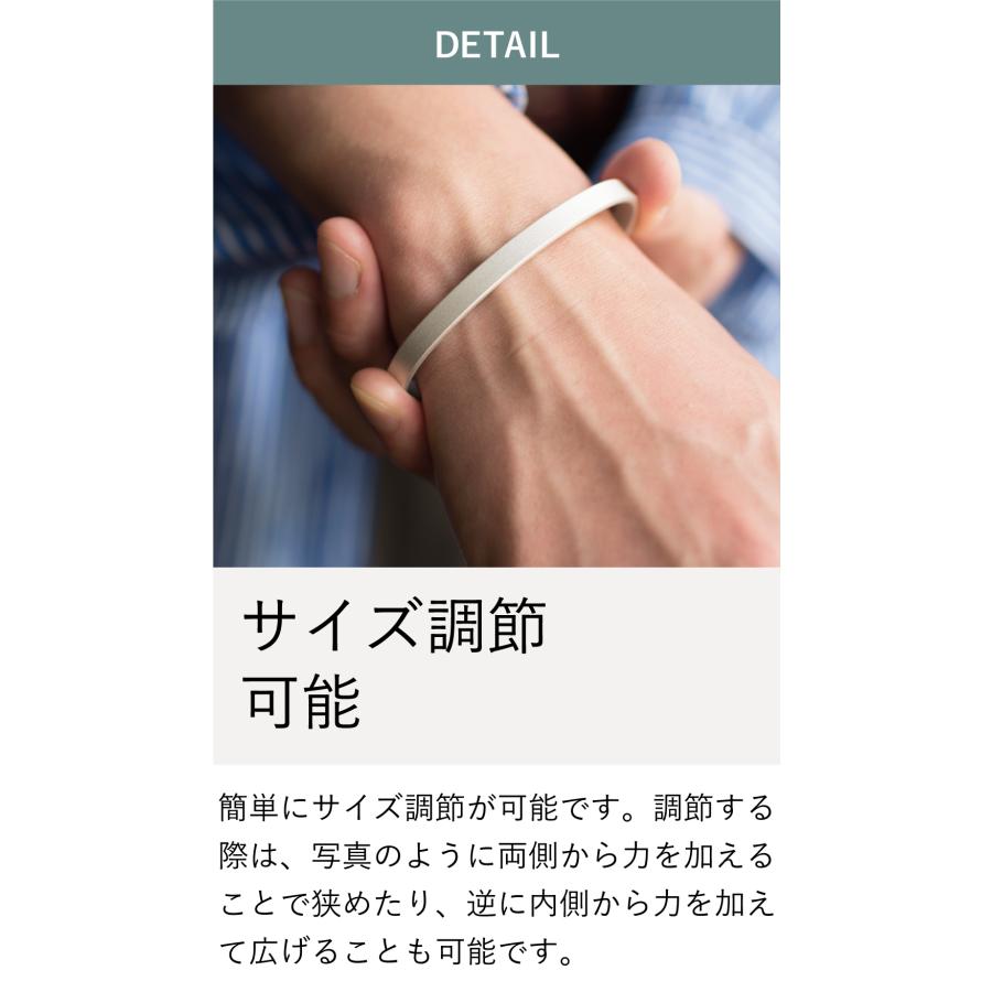 バングル メンズ シルバー 950 ブレスレット アクセサリー シンプル