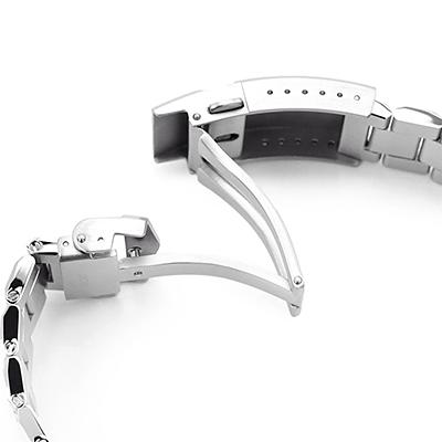 22mm メタル時計バンド ステンレススチール ヘクサッド3 ブレスレット