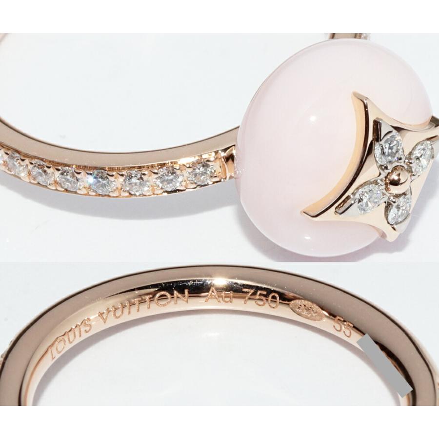 LOUIS VUITTON（ルイ・ヴィトン） 指輪 K18PG ピンクオパール ダイヤ