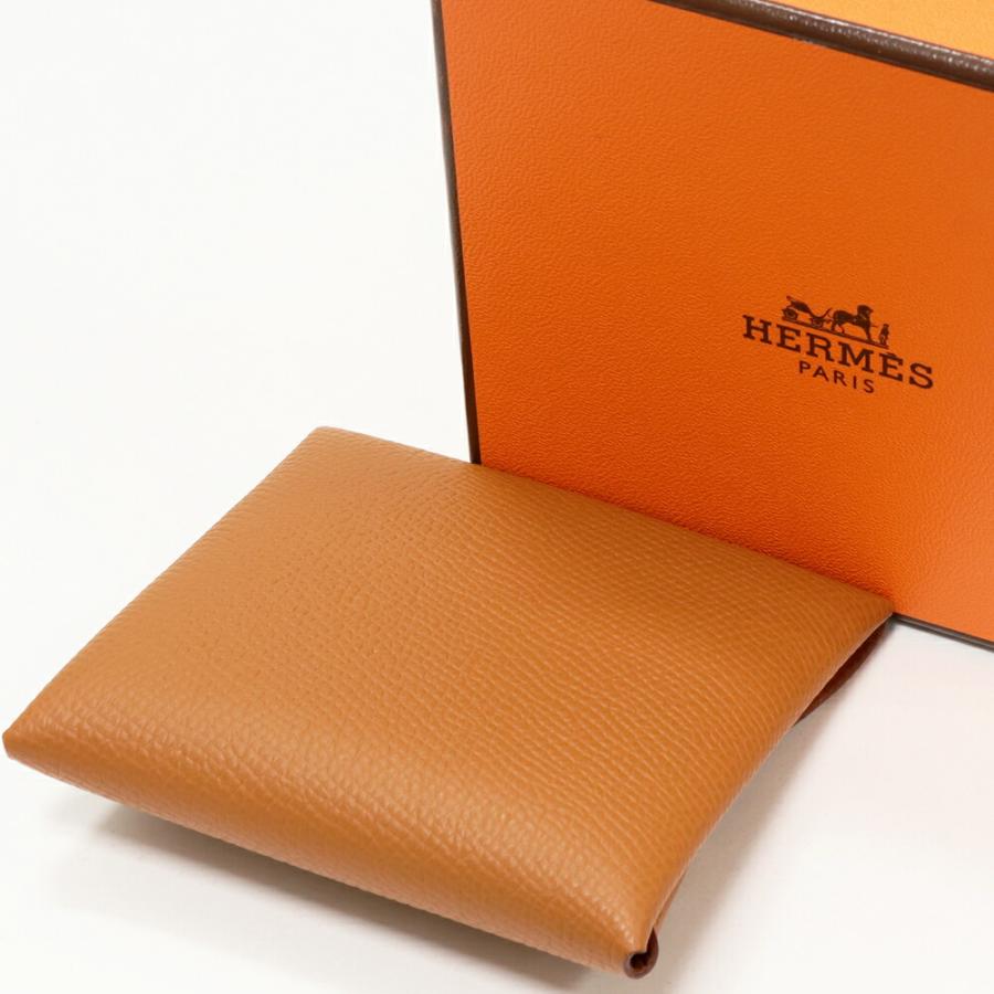 HERMES（エルメス） コインケース バスティア エプソン ゴールド