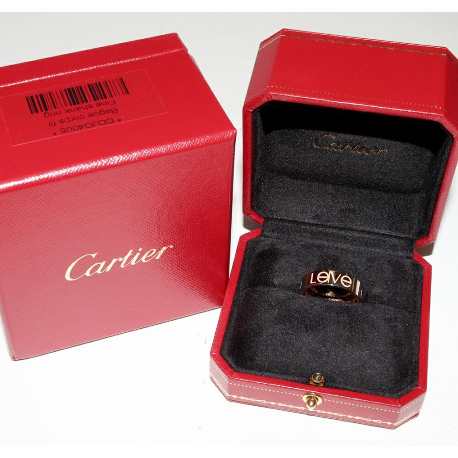 Cartier（カルティエ） 指輪 K18PG LOVEリング ラブリング 幅5.5ミリ