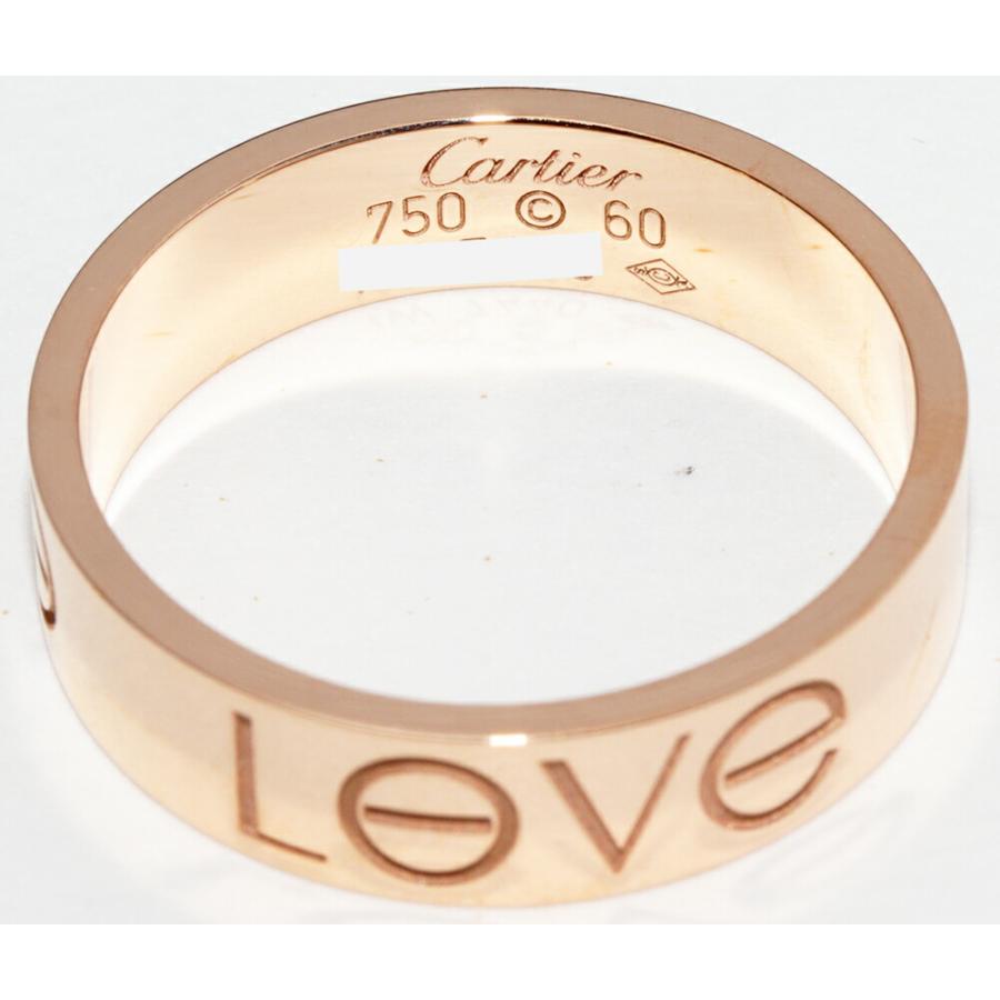 Cartier（カルティエ） 指輪 K18PG LOVEリング ラブリング 幅5.5ミリ