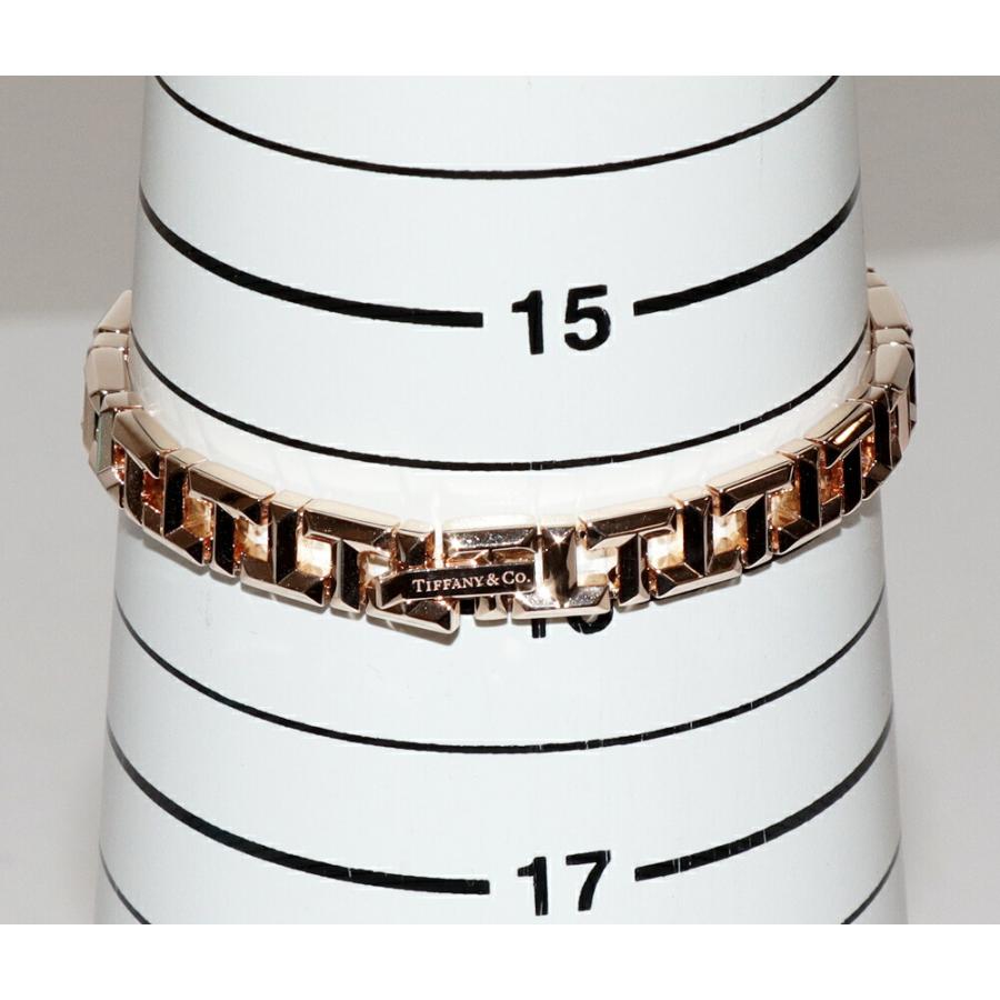 ティファニー ブレスレット K18PG Tトゥルー ナロー ミディアム