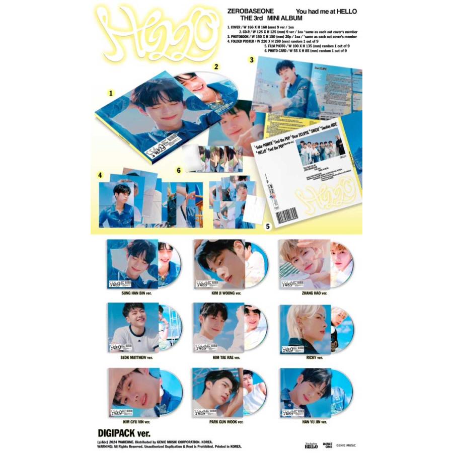 5/14 韓国発売】【9種セット】ZEROBASEONE ゼロベースワン ZB1
