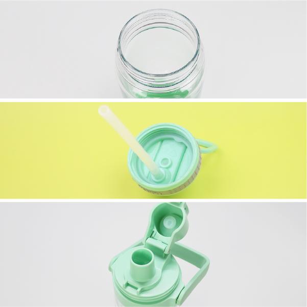 TAKEYA FLASK 水筒 軽い 520ml Gocup クリアボトル バンドルセット 2