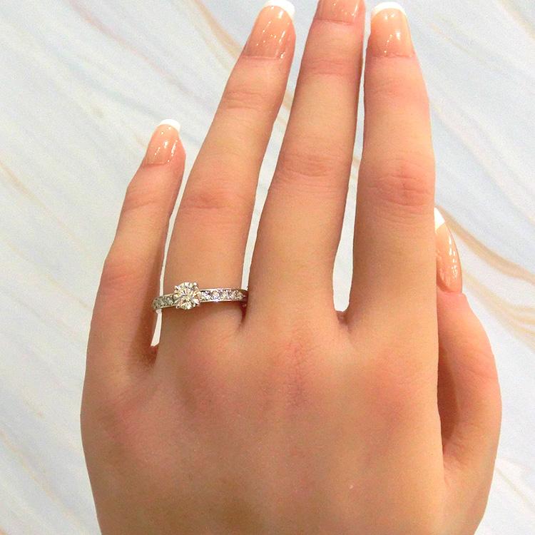 ダイヤモンド リング エンゲージリング 婚約指輪 プラチナ プロポーズ