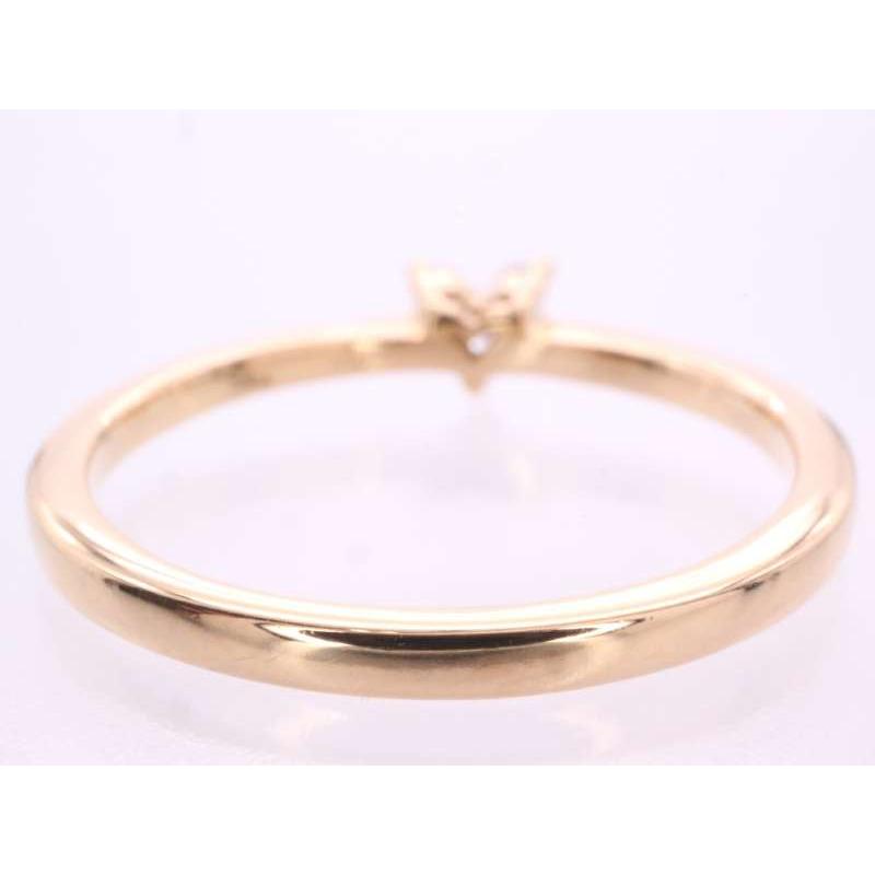 STAR JEWELRY（スタージュエリー） 美品 ダイヤ 0.05ct ハート リング
