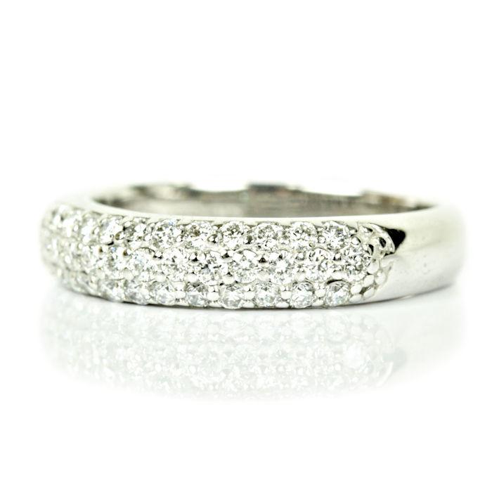 Ponte Vecchio（ポンテヴェキオ） K18WG パヴェリング ホワイト