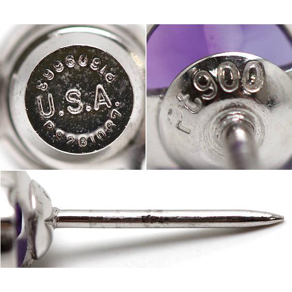 Pt900 アメジスト付きネクタイピン 約4.3g プラチナ タイタック メンズ