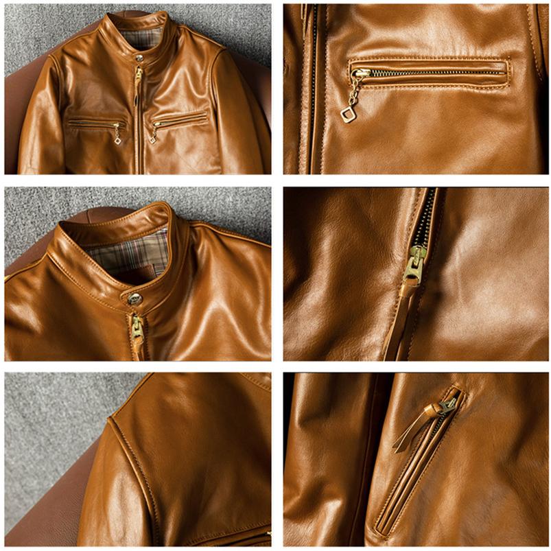 本革ジャケット オイルワックス加工 牛革ジャケット ライダース