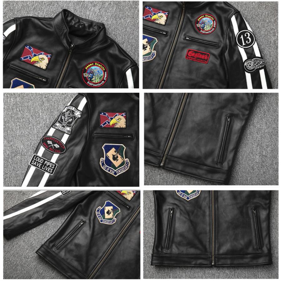 本革ジャケット 革ジャン ライダースジャケット バイクジャケット