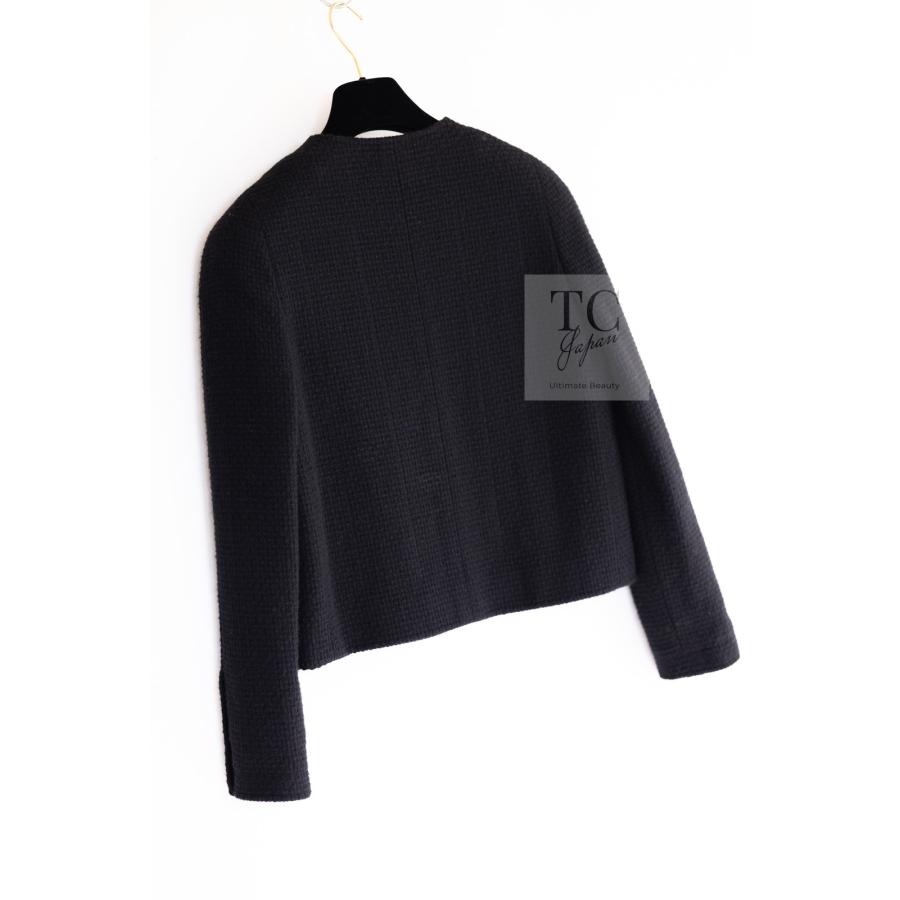 CHANEL（シャネル） ヴィンテージ スーツ ブラック ウール CC ゴールド