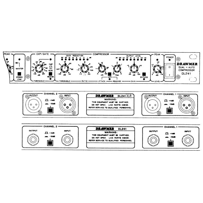 お取り寄せ商品】DRAWMER デュアル・オート・コンプレッサー DL241XLR