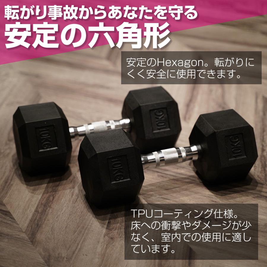 TOP FILM ダンベル 鉄アレイ 30kg 2個セット 60kg ヘックスダンベル