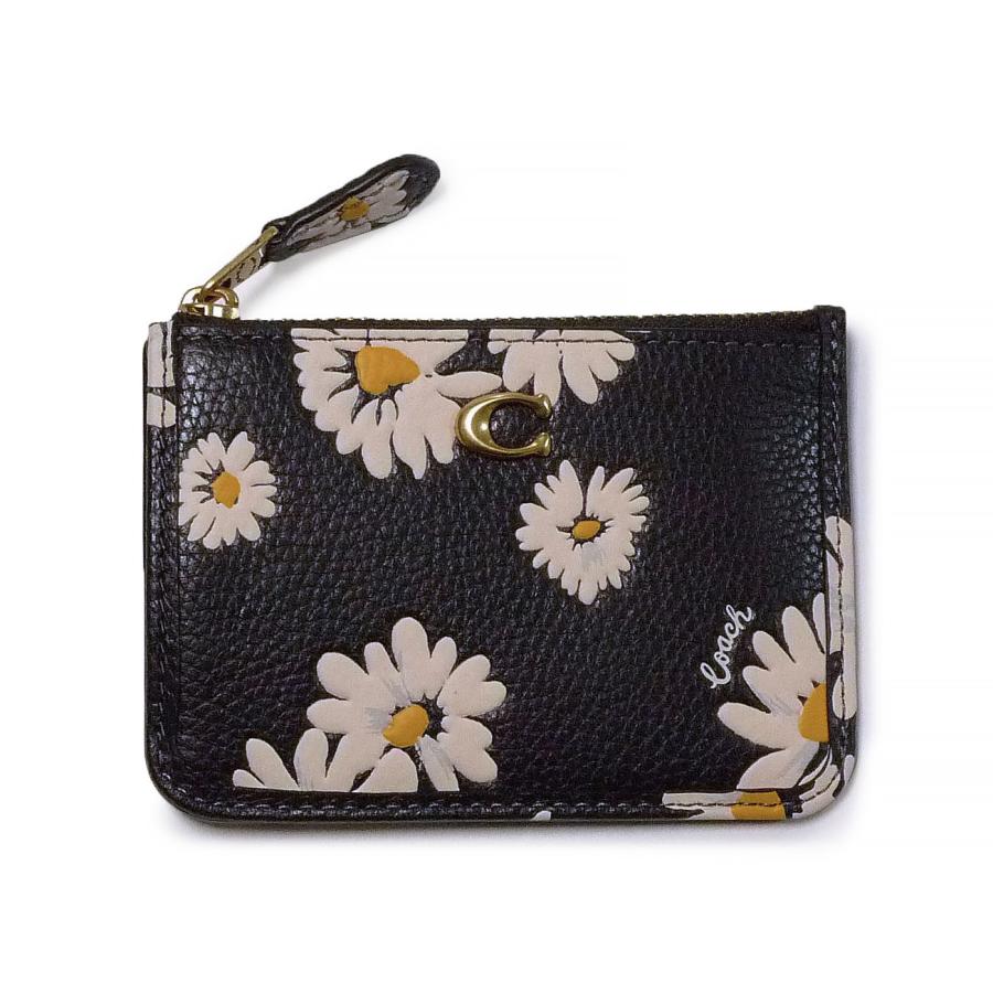 並行輸入品】 COACH コーチ CS040 ブラック 花柄 パスケース カード