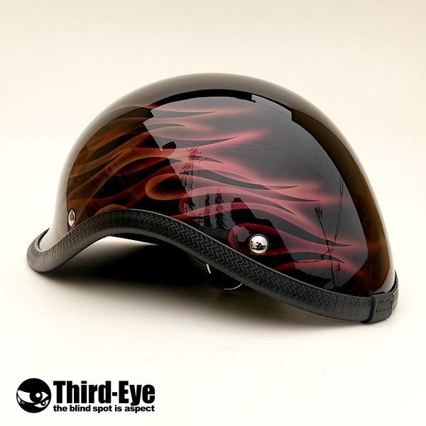 限定 バイク ヘルメット ハーフキャップ AURORA FLAMES ベッカー