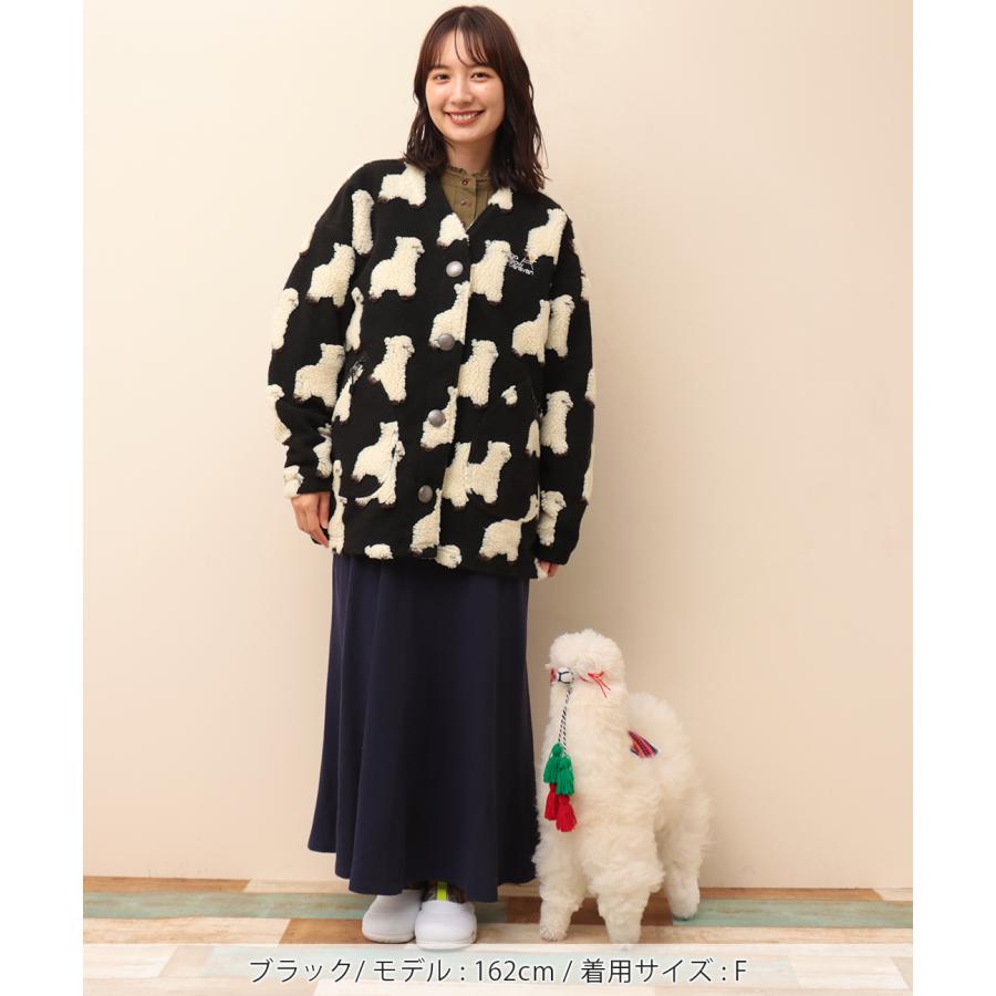 チチカカ（TITICACA） ノーカラージャケット アルパカ柄 ジャガード