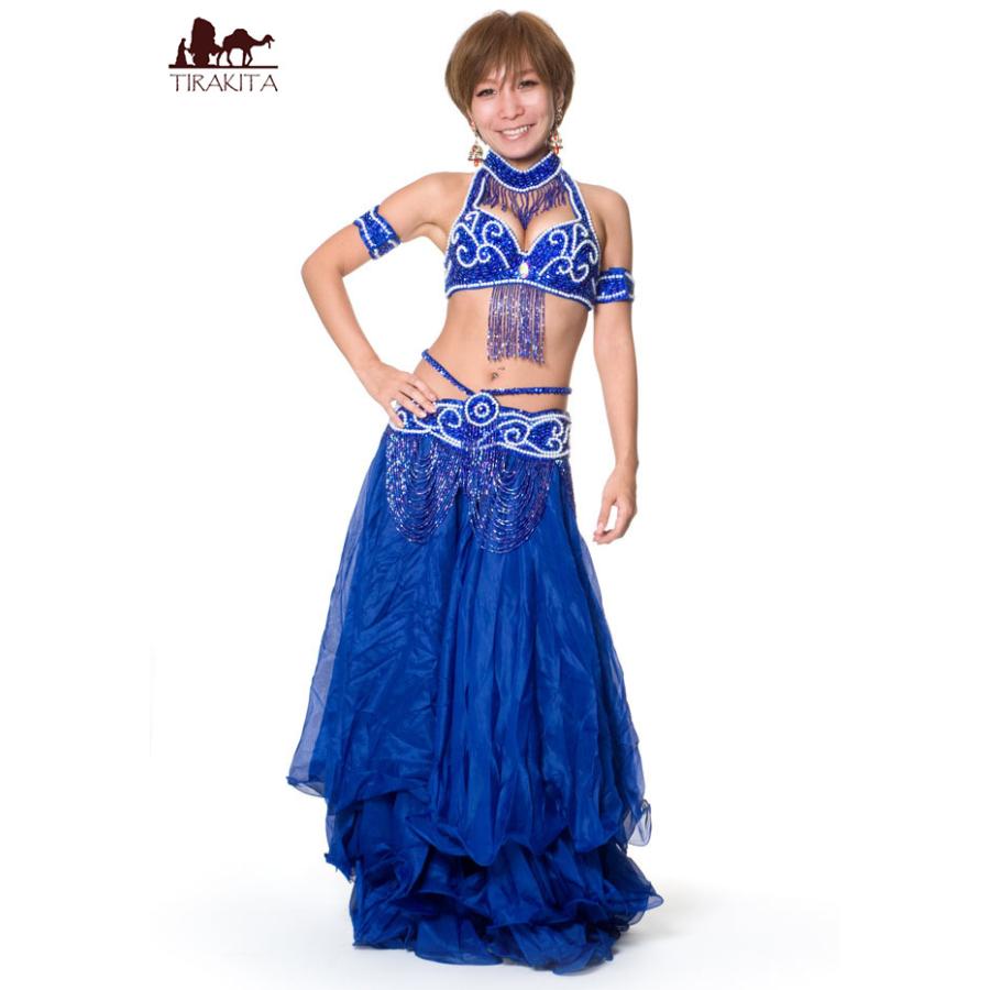 送料無料 ベリー 衣装 ブラ&ベルトセット群舞 ベリーダンス衣装