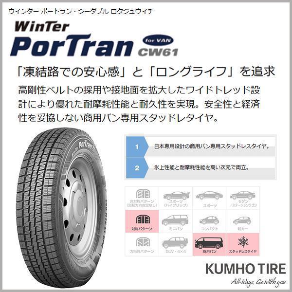 KUMHO（クムホ） 195/80R15 4本セット 2025年製 新品スタッドレス