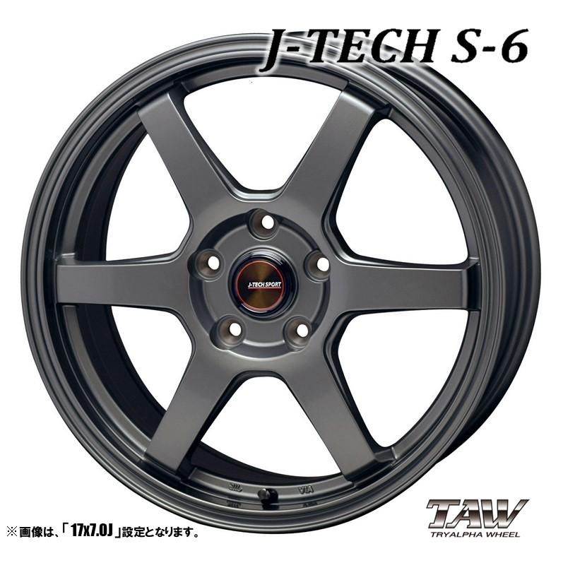 ホイール4本セット TRYALPHA トライアルファ J-TECH S-6 ジェイテック