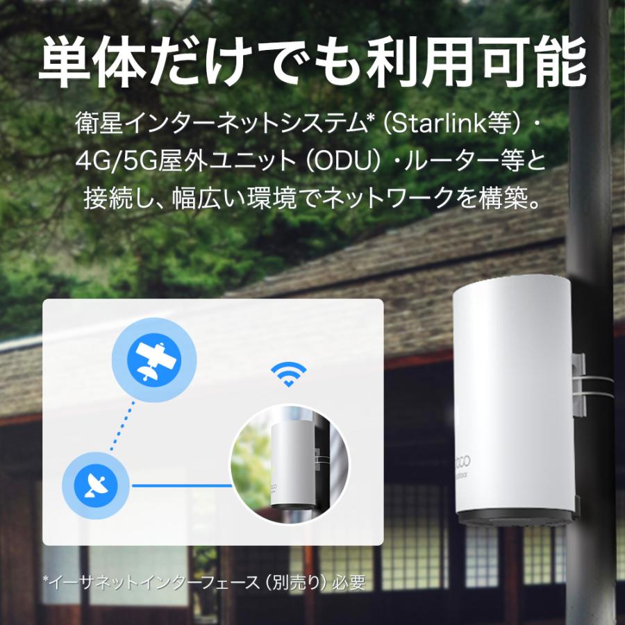 TP-Link TP-Link Deco X50-Outdoor 室内/室外兼用 メッシュWi-Fi 6