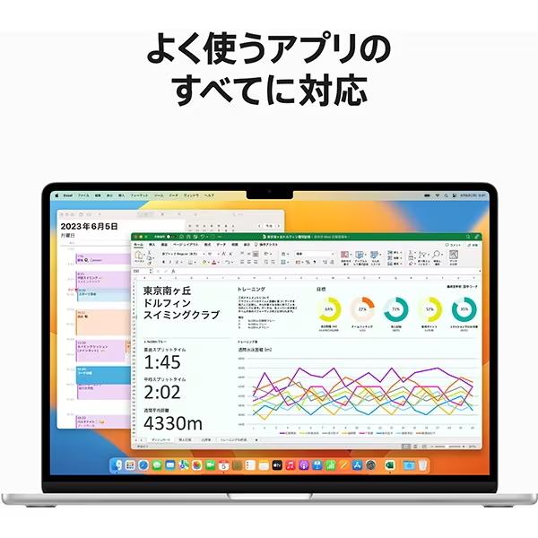 MacBook Air Apple MQKT3J/A 15.3型 M2チップ SSD 512GB メモリ8GB 8