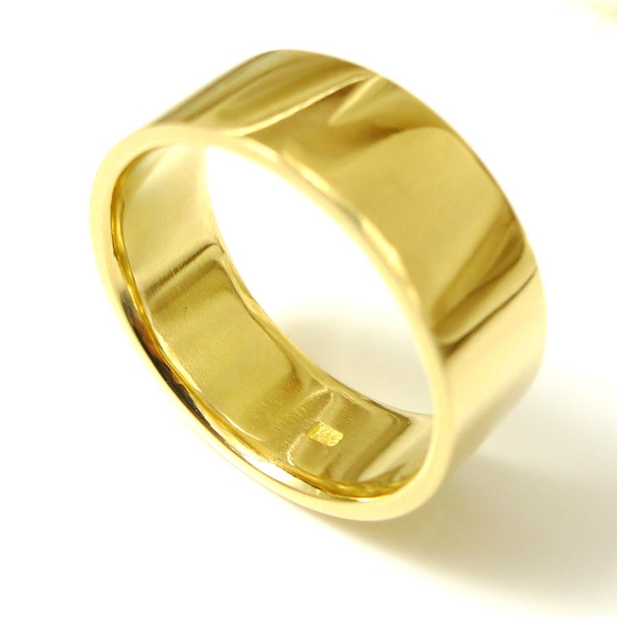 TRIDEA JEWELRY（トライディアジュエリー） K18 平打 8mm 11g 金
