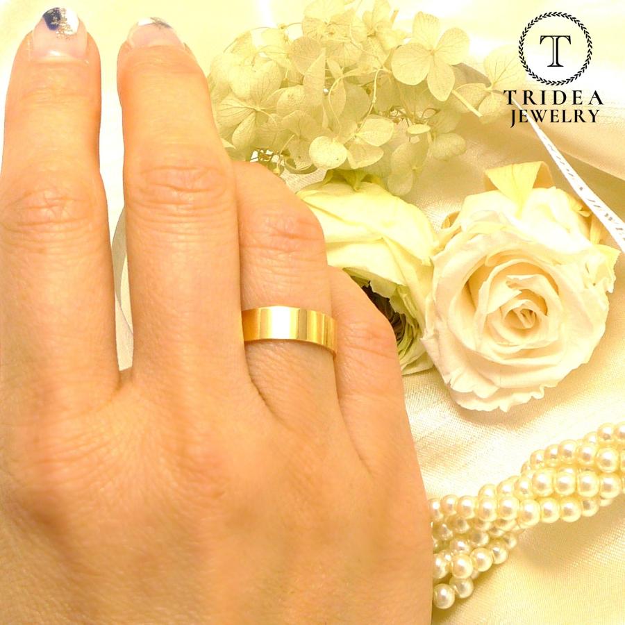 TRIDEA JEWELRY（トライディアジュエリー） K18 マリッジリング 平打