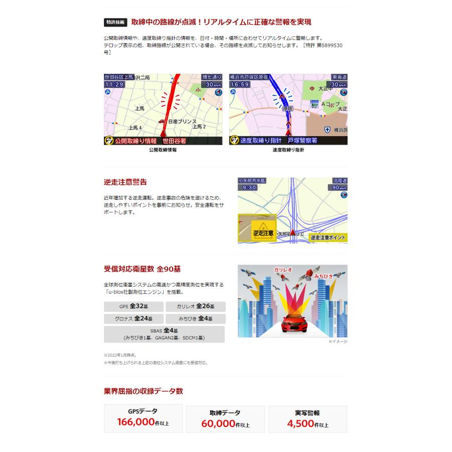 ユピテル（yupiteru） GPSレーザー＆レーダー探知機 A1000L 無線LAN