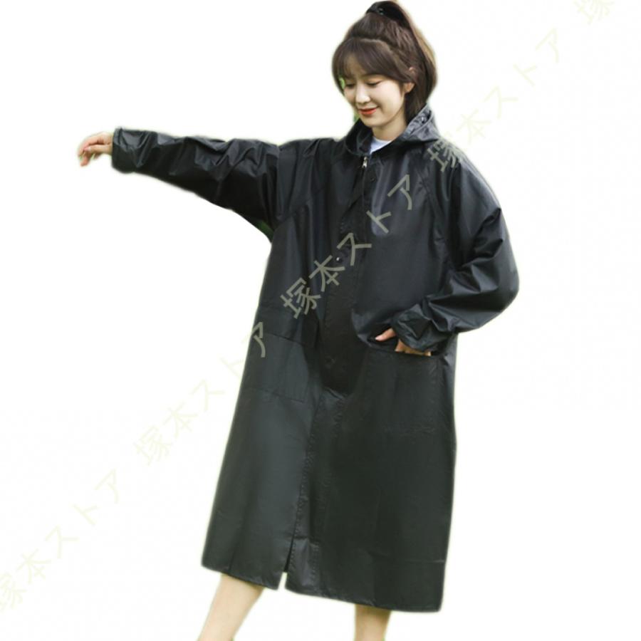 レインポンチョ コート フード付き 大人用 ポケット付き 自転車や