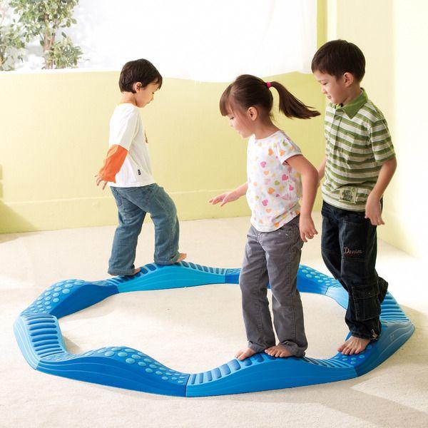 平均台セット 複合バランス遊具 レインボーバランスストーン +