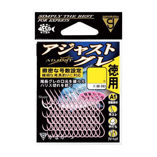 Gamakatsu（がまかつ） 徳用 A1 アジャストグレ 6号 56本入り