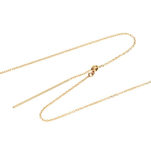 ジュエリーツツミ K18イエローゴールドロングネックレス（70cm