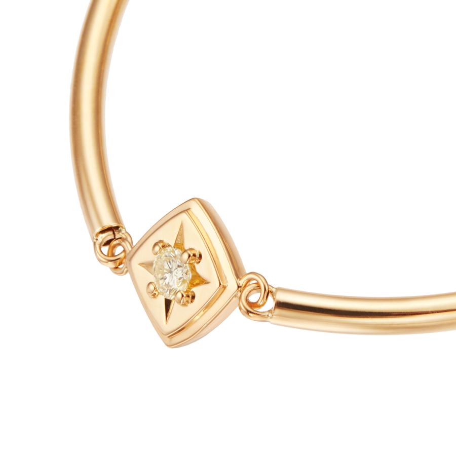 ジュエリーツツミ K18イエローゴールドダイヤモンドブレスレット