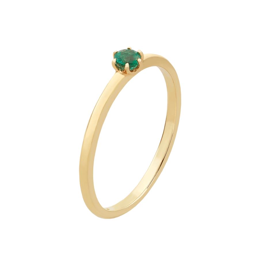 ジュエリーツツミ K10イエローゴールドエメラルドリング : ジュエリー