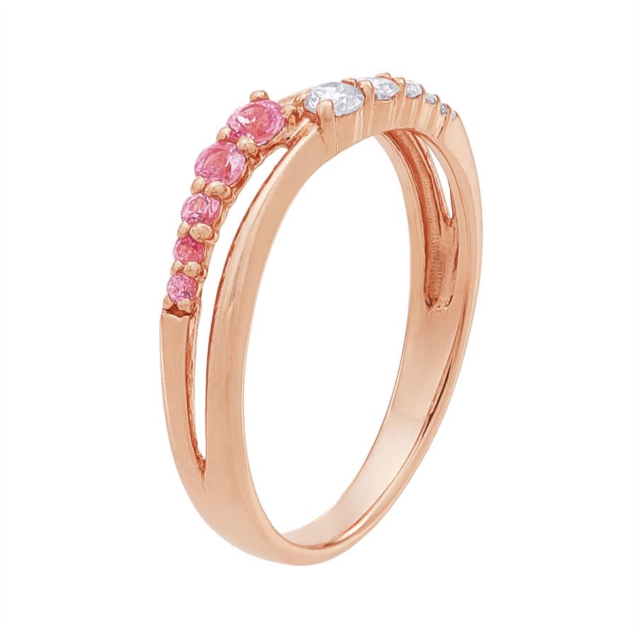 ジュエリーツツミ K10ピンクゴールドピンクサファイアリング（ピンキー