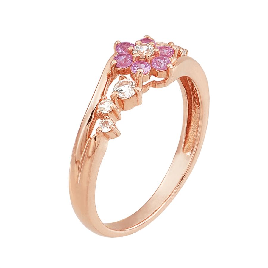 ジュエリーツツミ K10ピンクゴールドピンクサファイアリング