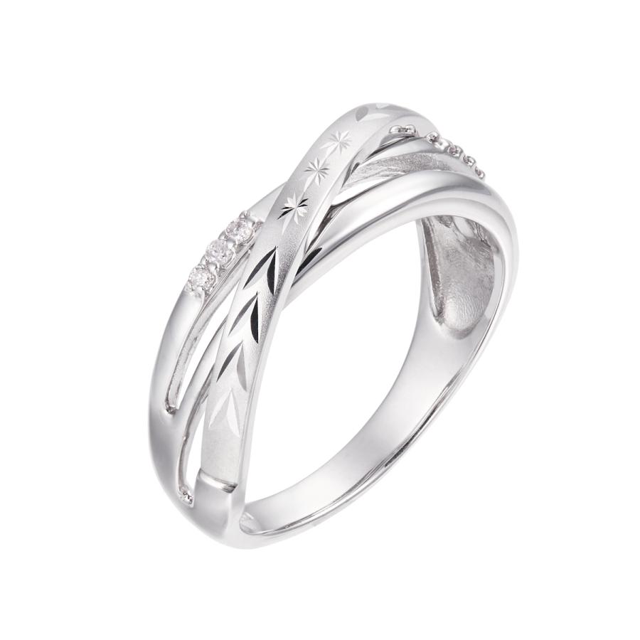 ジュエリーツツミ K10ホワイトゴールドダイヤモンドリング