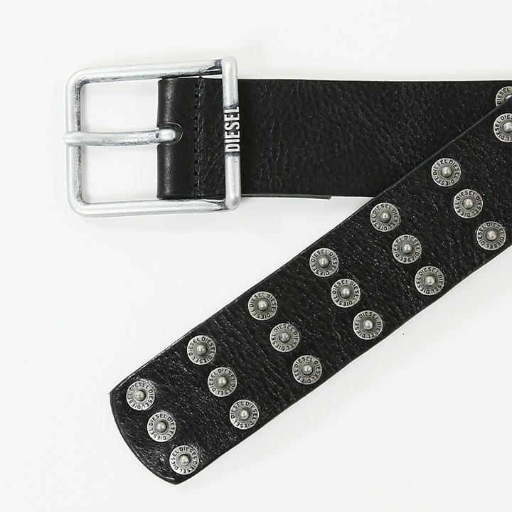 DIESEL（ディーゼル） レザーベルト メンズ 牛革 本革 ロゴ刻印