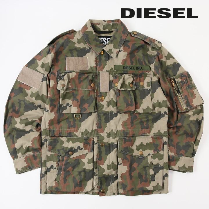 DIESEL（ディーゼル） ミリタリージャケット メンズ 迷彩柄