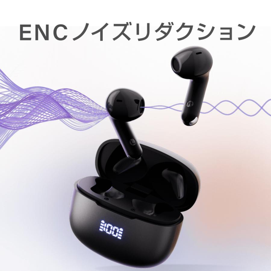 新登場・つけ感ゼロ／ワイヤレスイヤホン E1 bluetooth5.3 瞬間接続