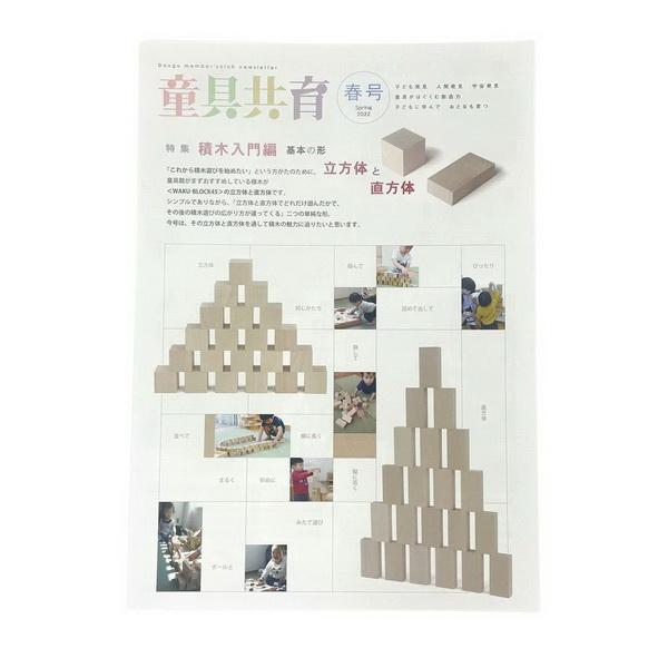 ご予約】童具館 積み木 WAKU-BLOCK45 H0 立方体+直方体 童具共育付き