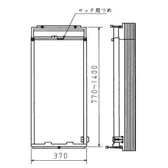 コロナ部品：窓枠（標準タイプ）WA-9/3283053 冷房専用タイプウインド