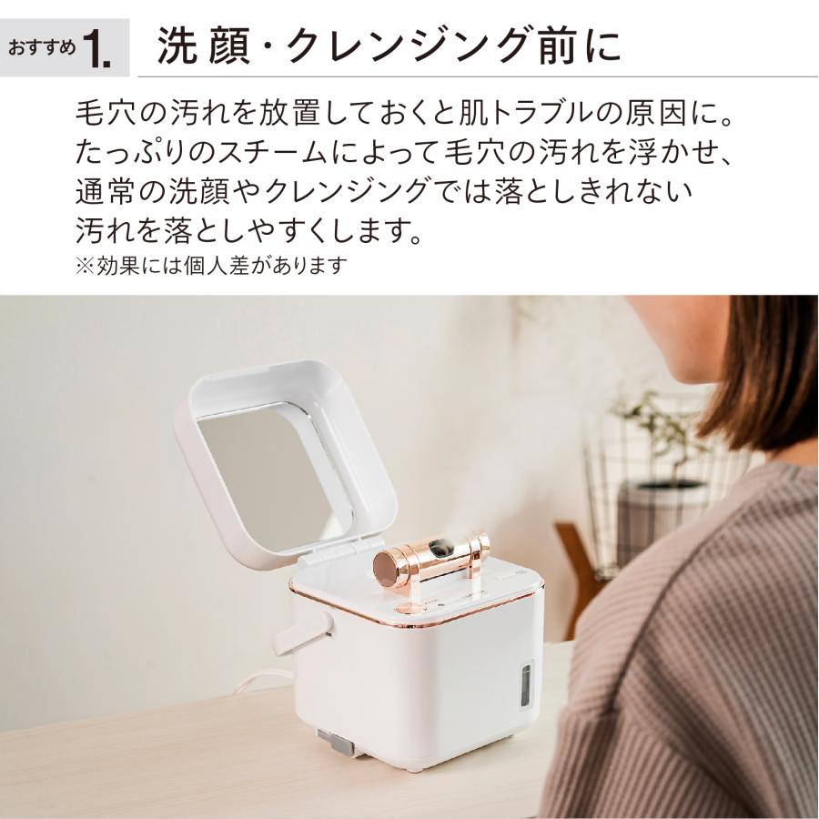 ツインバード（TWINBIRD） 【公式】フェイススチーマー ESH-2787W SH