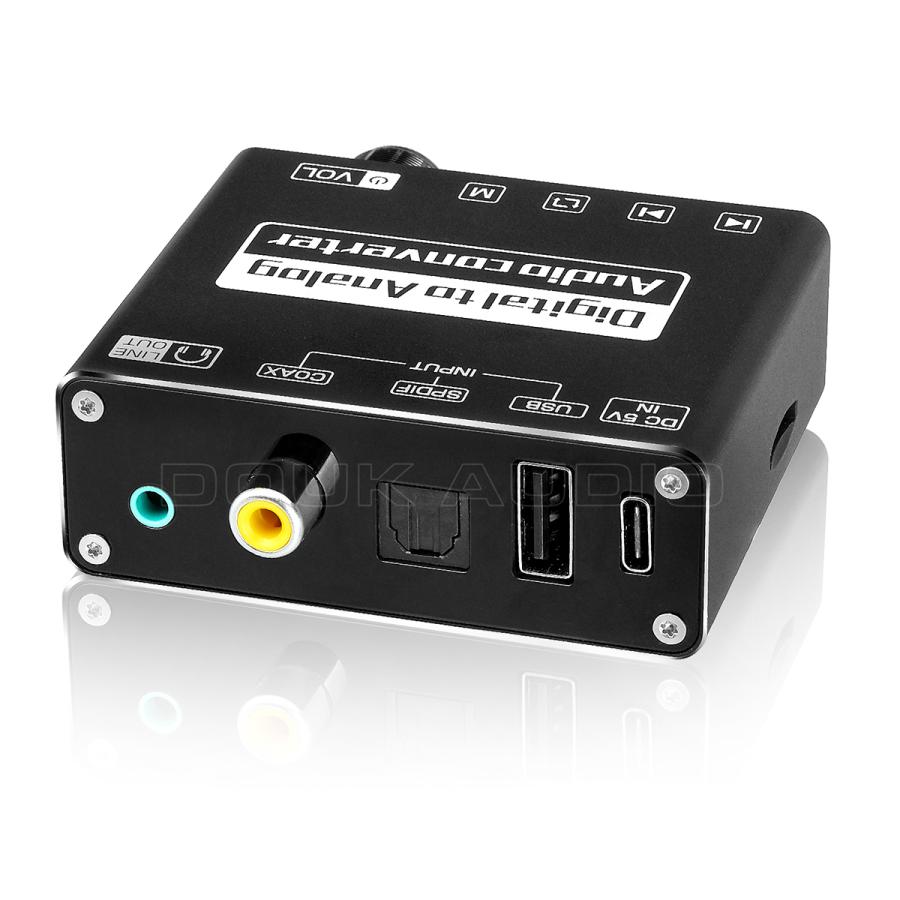 Mini S/PDIF ファイバー デジタル/アナログ オーディオ コンバーター