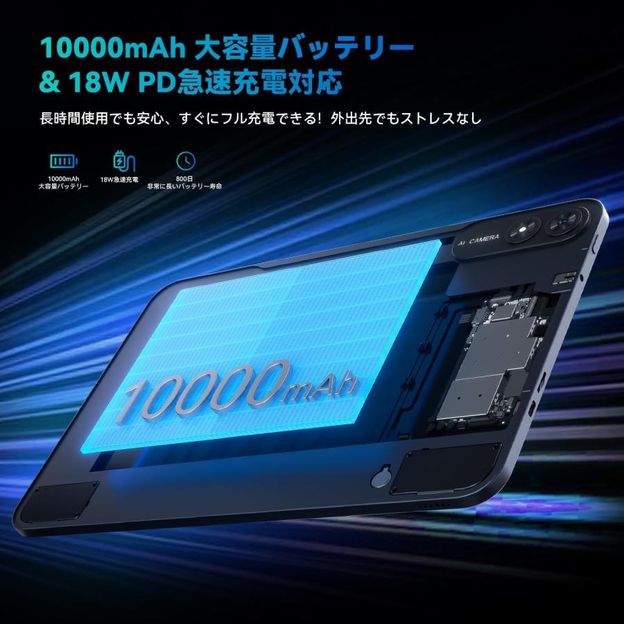 タブレット 13インチ Wi-Fiモデル 256GB+20GB 1TB拡張 IPS液晶 13.4